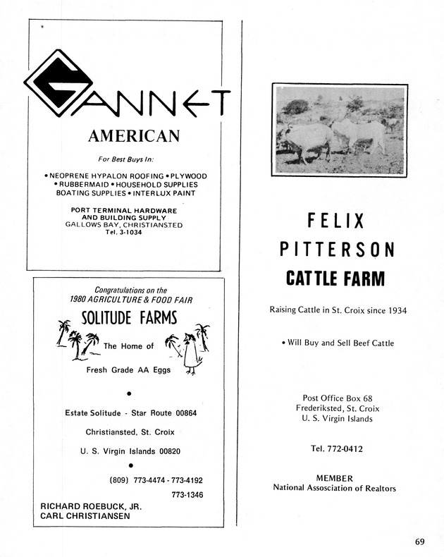 10th Annual Agriculture and food fair of the Virgin Islands 1980. - Page 70