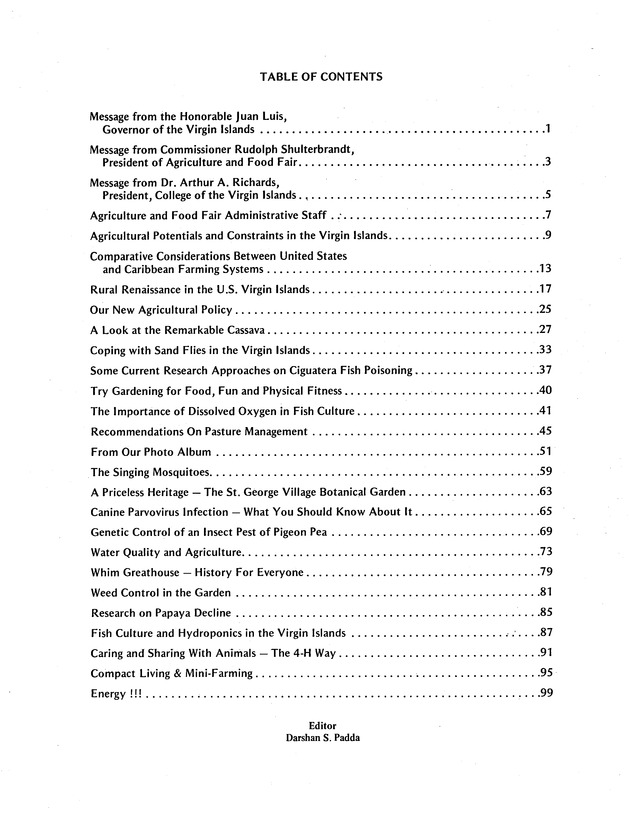 11th Annual Agriculture and food fair of the Virgin Islands 1981. - Page 1
