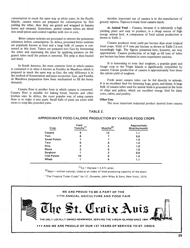 11th Annual Agriculture and food fair of the Virgin Islands 1981. - Page 30