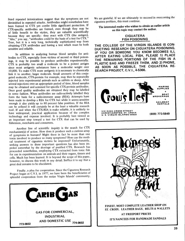 11th Annual Agriculture and food fair of the Virgin Islands 1981. - Page 40