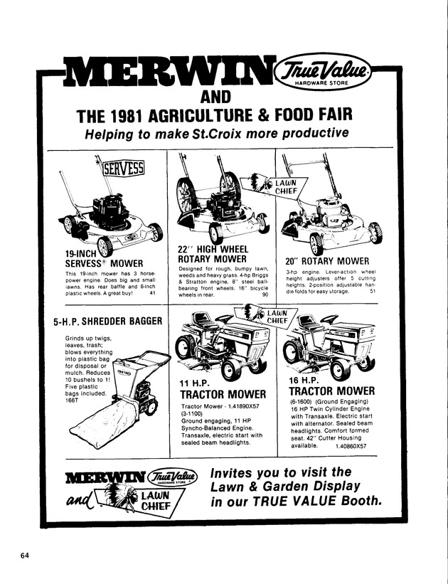 11th Annual Agriculture and food fair of the Virgin Islands 1981. - Page 65