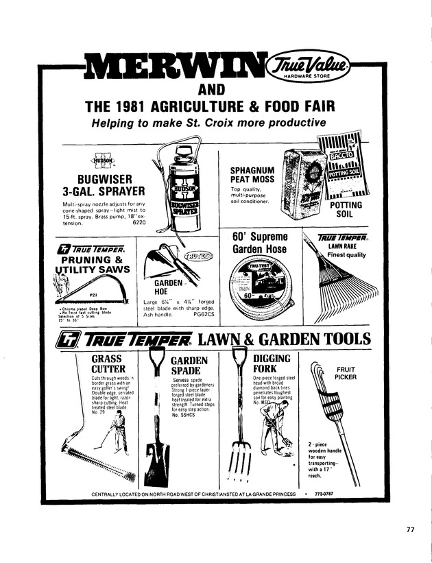 11th Annual Agriculture and food fair of the Virgin Islands 1981. - Page 78