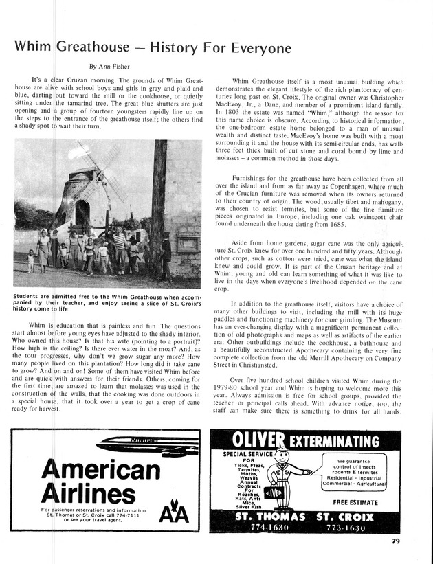 11th Annual Agriculture and food fair of the Virgin Islands 1981. - Page 80