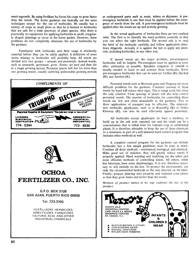 11th Annual Agriculture and food fair of the Virgin Islands 1981. - Page 83