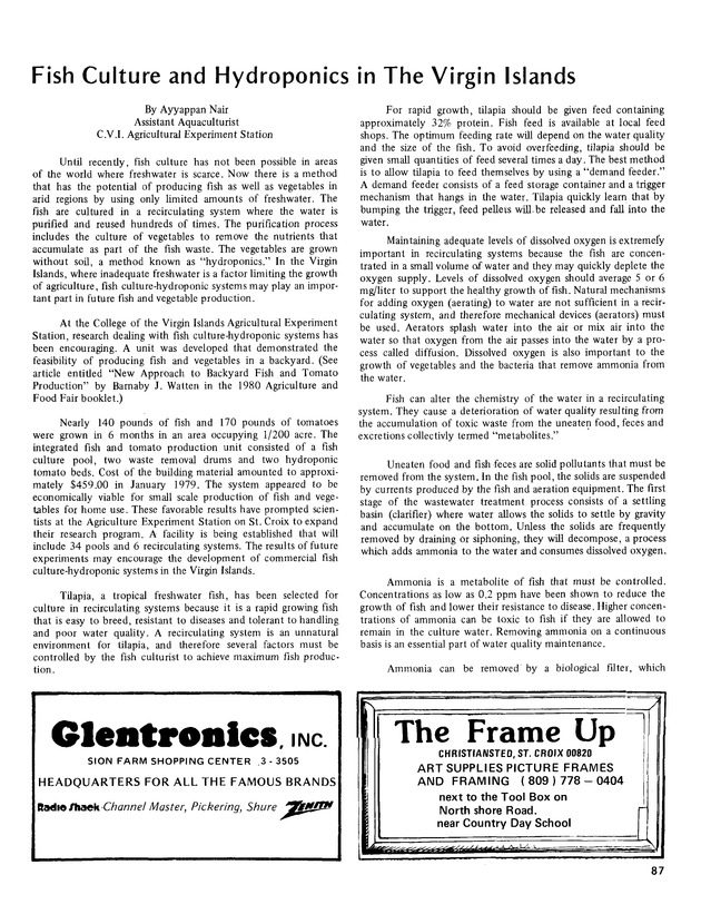 11th Annual Agriculture and food fair of the Virgin Islands 1981. - Page 88