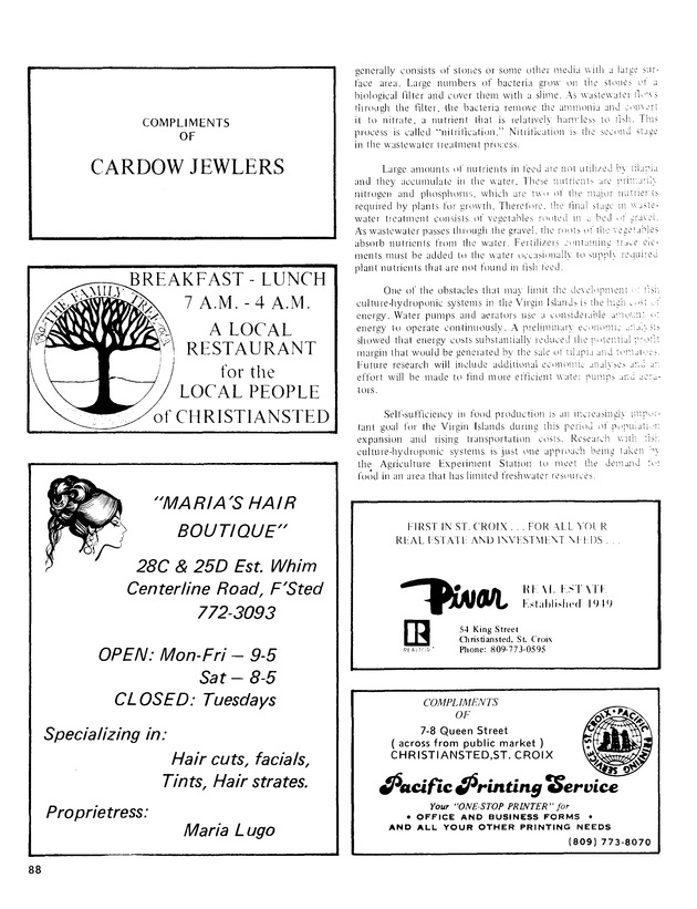 11th Annual Agriculture and food fair of the Virgin Islands 1981. - Page 89