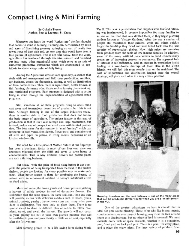 11th Annual Agriculture and food fair of the Virgin Islands 1981. - Page 96