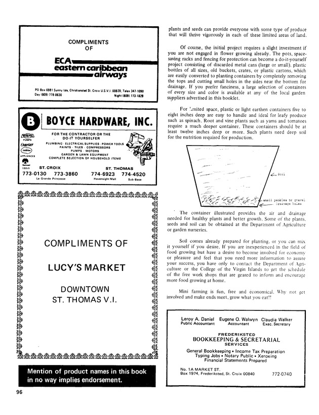 11th Annual Agriculture and food fair of the Virgin Islands 1981. - Page 97