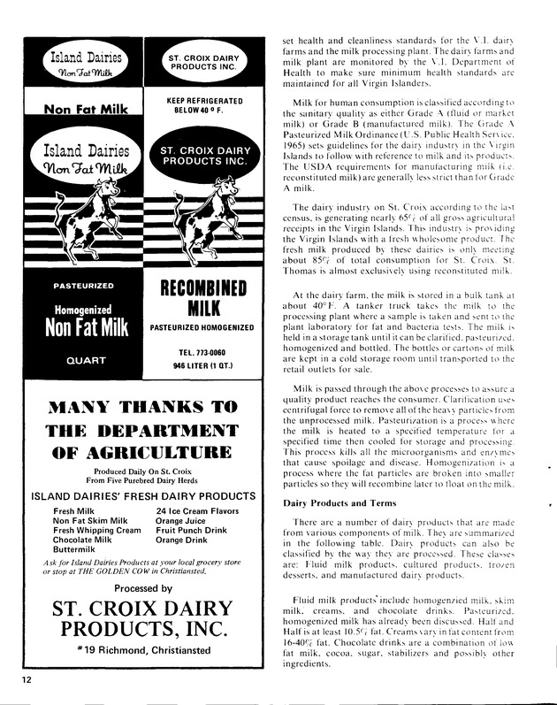 12th Annual Agriculture and food fair of the Virgin Islands 1982. - Page 13