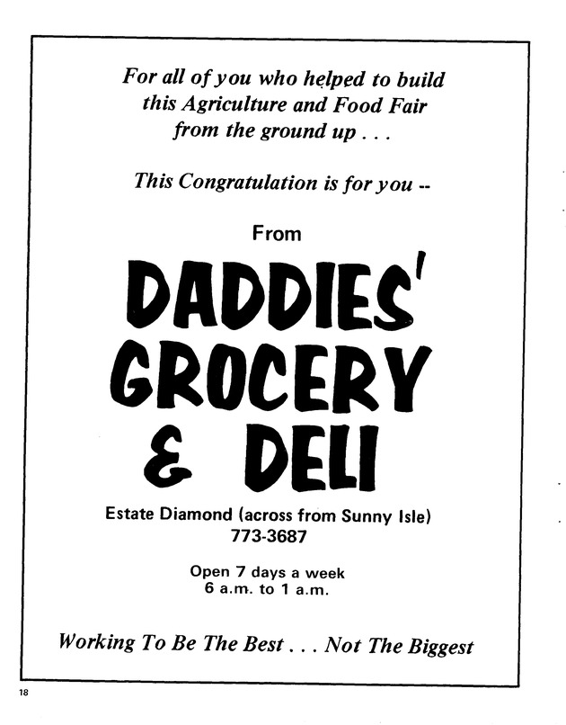 12th Annual Agriculture and food fair of the Virgin Islands 1982. - Page 19