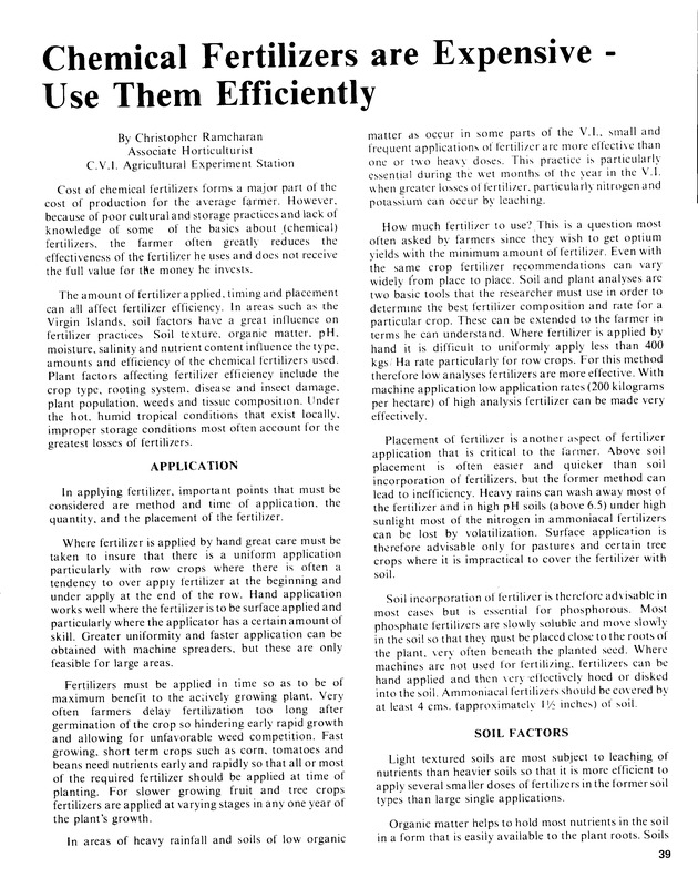 12th Annual Agriculture and food fair of the Virgin Islands 1982. - Page 40