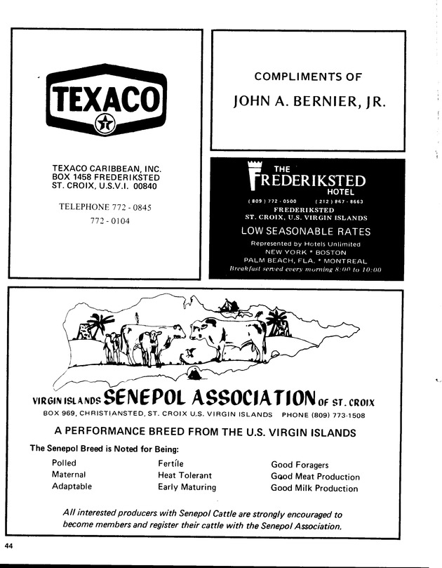 12th Annual Agriculture and food fair of the Virgin Islands 1982. - Page 45