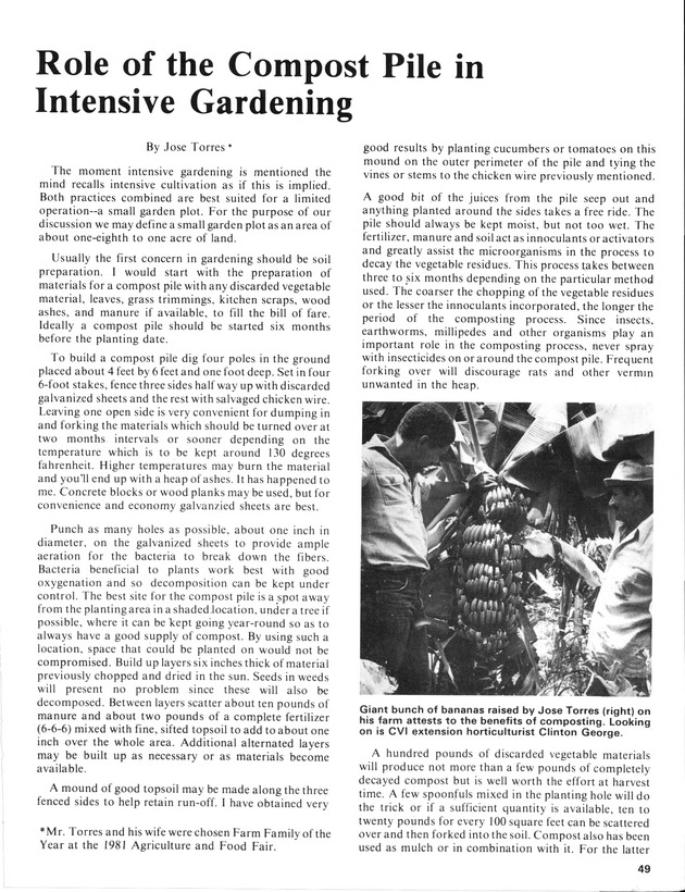 12th Annual Agriculture and food fair of the Virgin Islands 1982. - Page 50