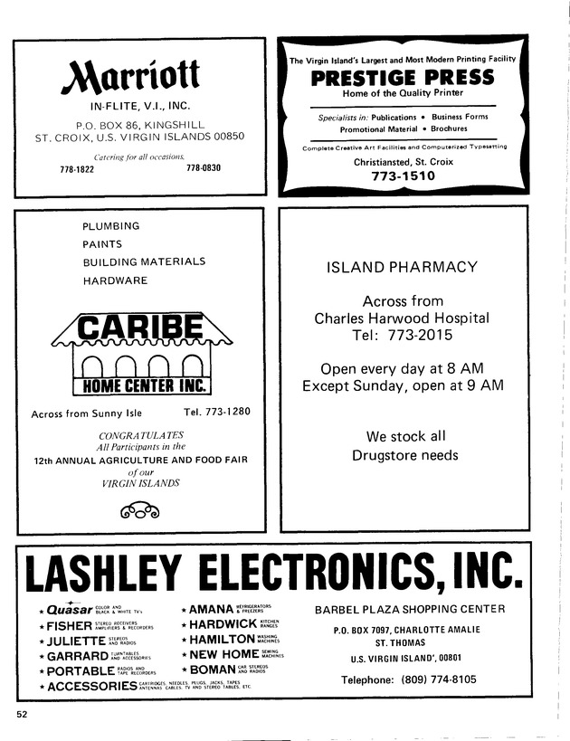 12th Annual Agriculture and food fair of the Virgin Islands 1982. - Page 53