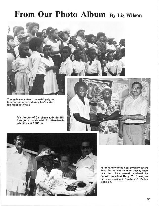 12th Annual Agriculture and food fair of the Virgin Islands 1982. - Page 54