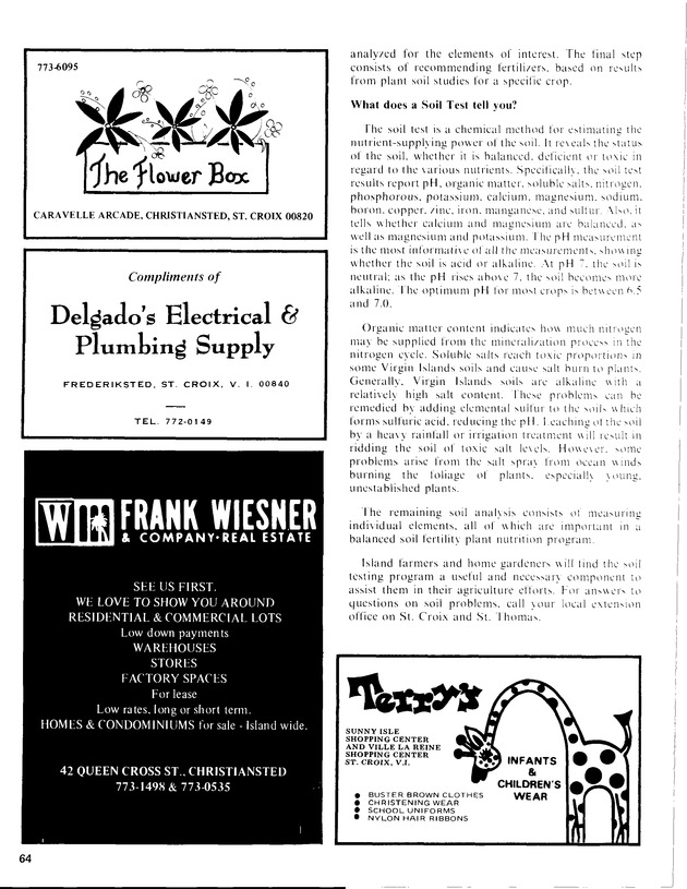 12th Annual Agriculture and food fair of the Virgin Islands 1982. - Page 65