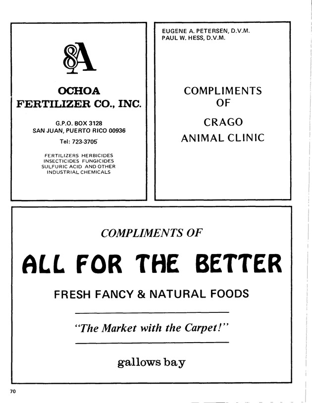 12th Annual Agriculture and food fair of the Virgin Islands 1982. - Page 71