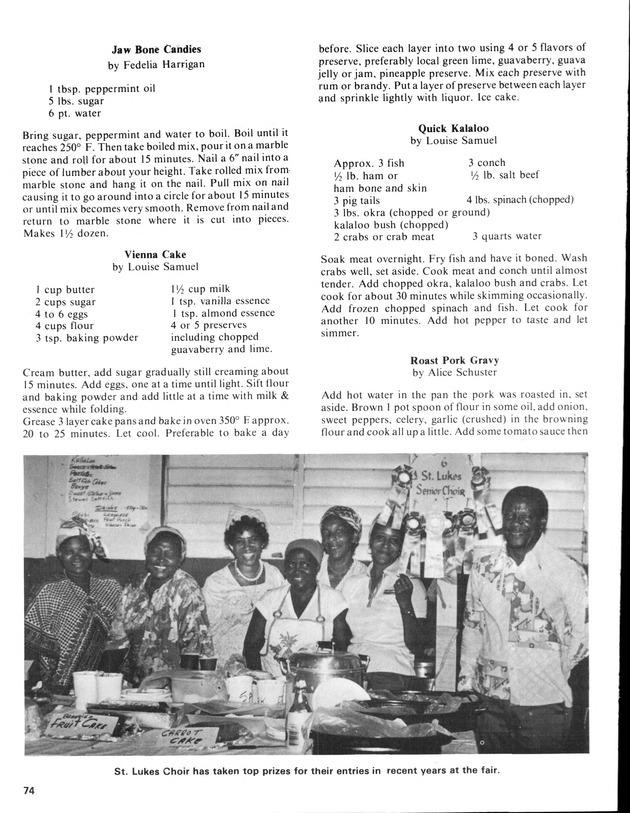 12th Annual Agriculture and food fair of the Virgin Islands 1982. - Page 75