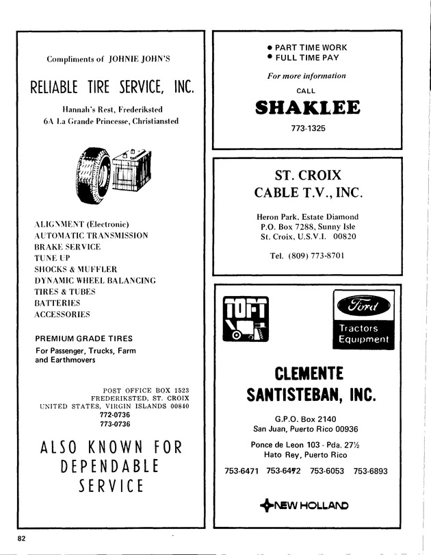 12th Annual Agriculture and food fair of the Virgin Islands 1982. - Page 83