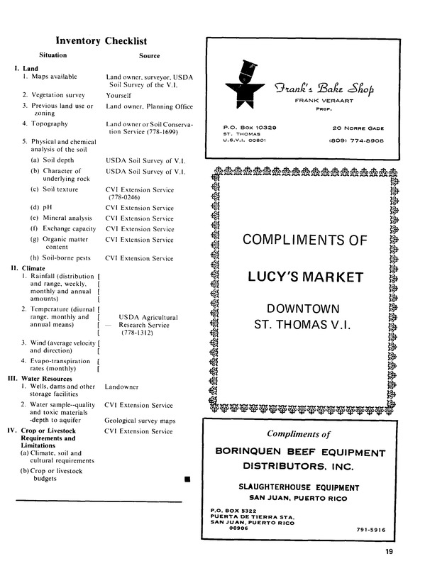 14th Annual Agriculture and food fair of theVirgin Islands 1984. - Page 20