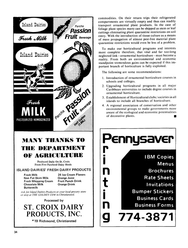 14th Annual Agriculture and food fair of theVirgin Islands 1984. - Page 35