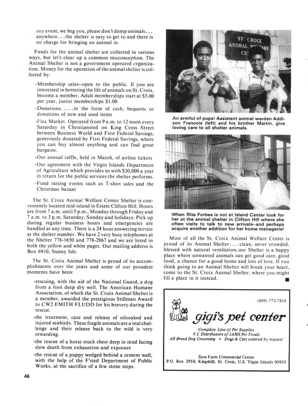 14th Annual Agriculture and food fair of theVirgin Islands 1984. - Page 47