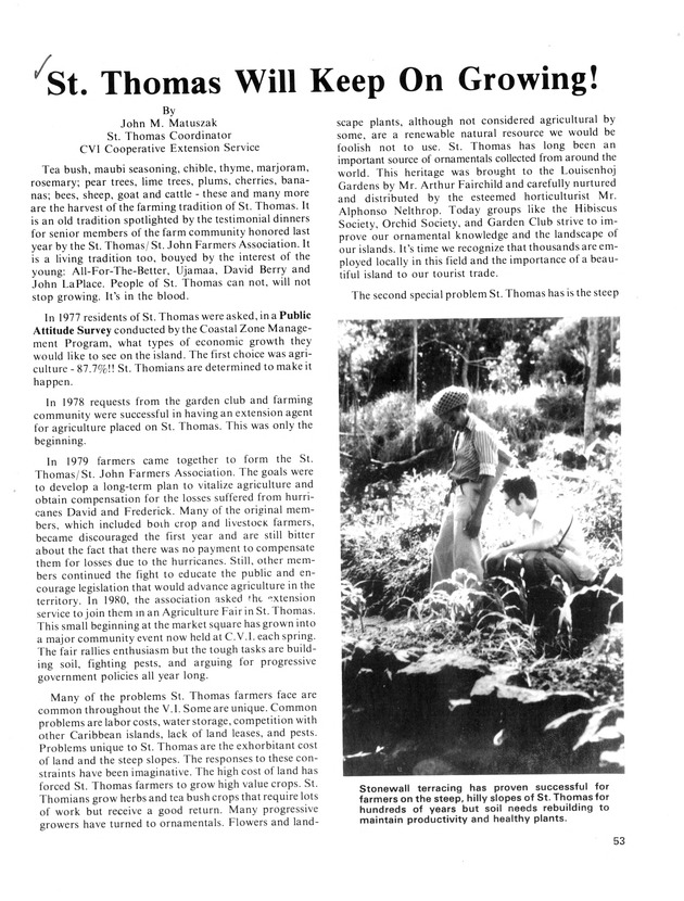 14th Annual Agriculture and food fair of theVirgin Islands 1984. - Page 54