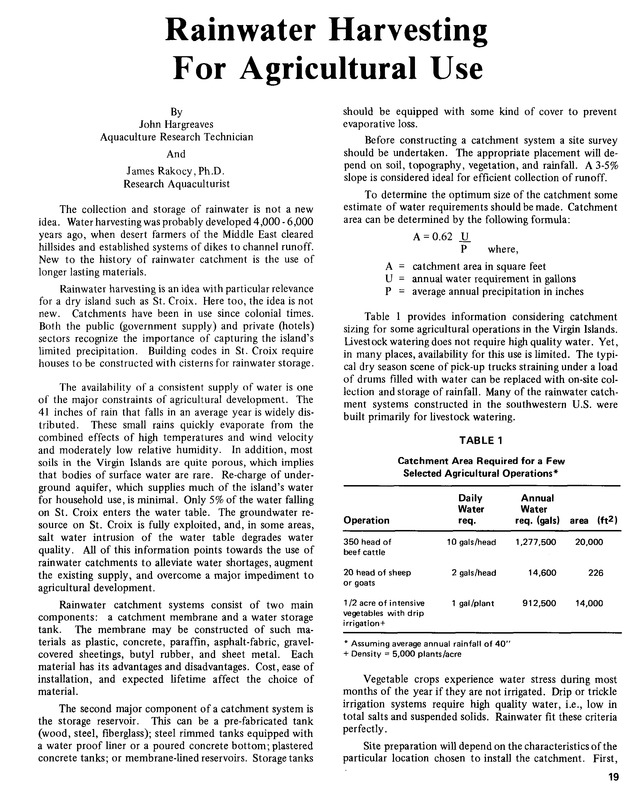 15th Annual Agriculture and food fair of the Virgin Islands 1985. - Page 20