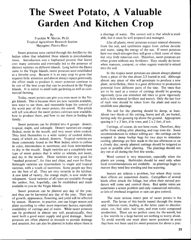 15th Annual Agriculture and food fair of the Virgin Islands 1985. - Page 24