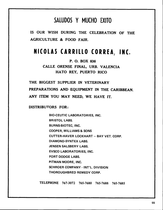 15th Annual Agriculture and food fair of the Virgin Islands 1985. - Page 56