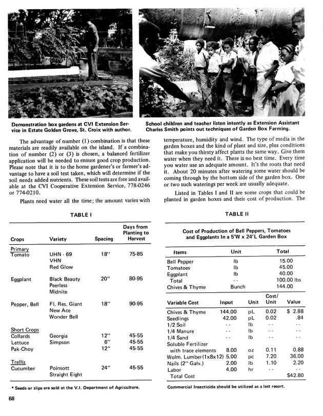 15th Annual Agriculture and food fair of the Virgin Islands 1985. - Page 69