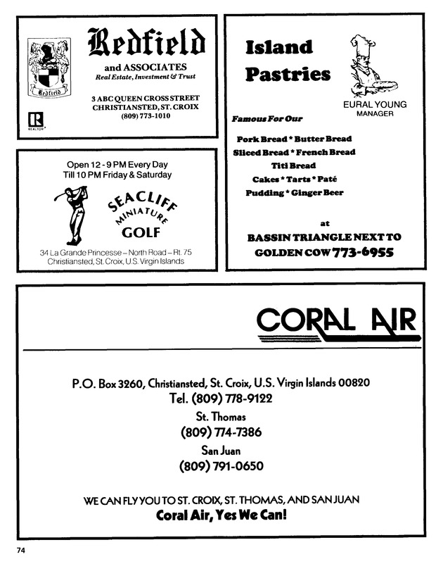 15th Annual Agriculture and food fair of the Virgin Islands 1985. - Page 75