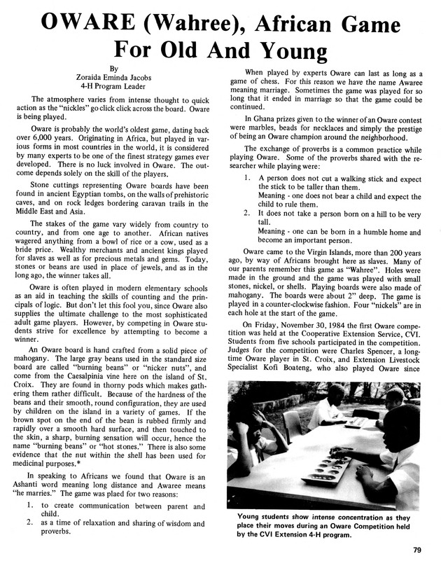 15th Annual Agriculture and food fair of the Virgin Islands 1985. - Page 80