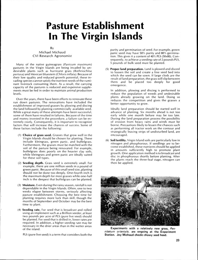 Virgin Islands Agriculture and food fair 1986. - Page 26