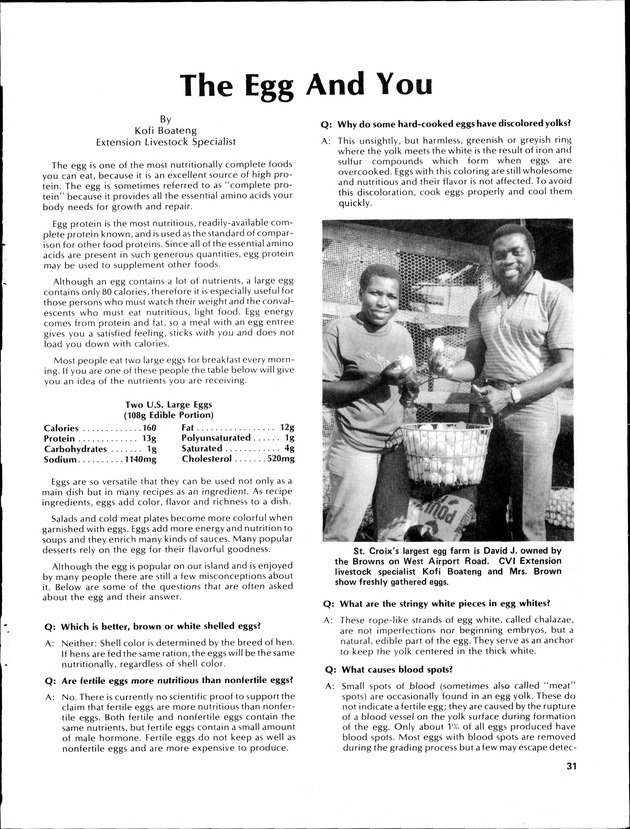 Virgin Islands Agriculture and food fair 1986. - Page 34