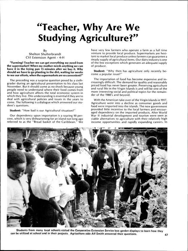 Virgin Islands Agriculture and food fair 1986. - Page 50