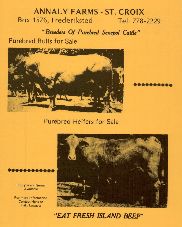 Virgin Islands  Agriculture and food fair 1987. - Page 1