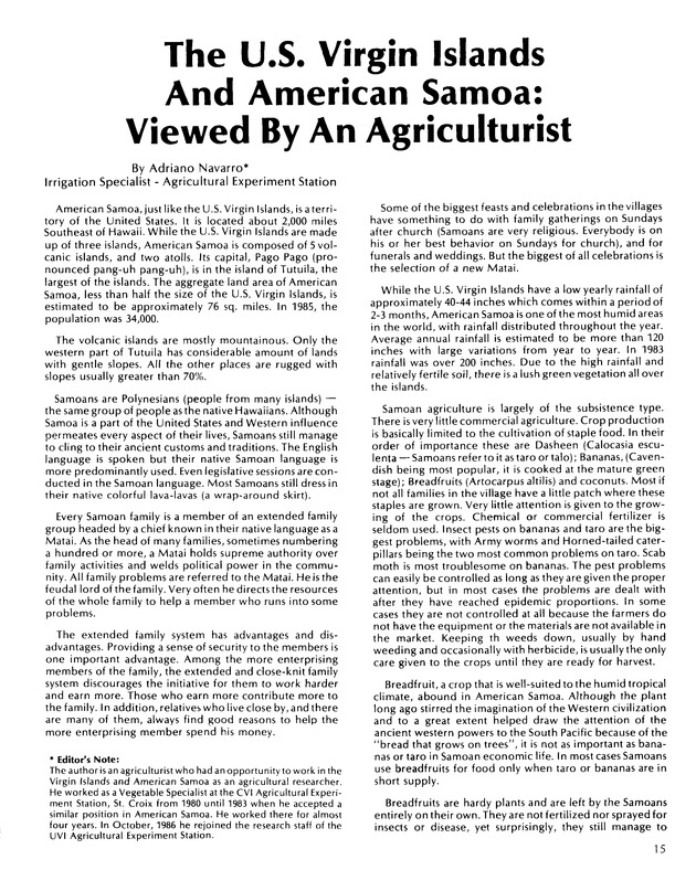 Virgin Islands  Agriculture and food fair 1987. - Page 16