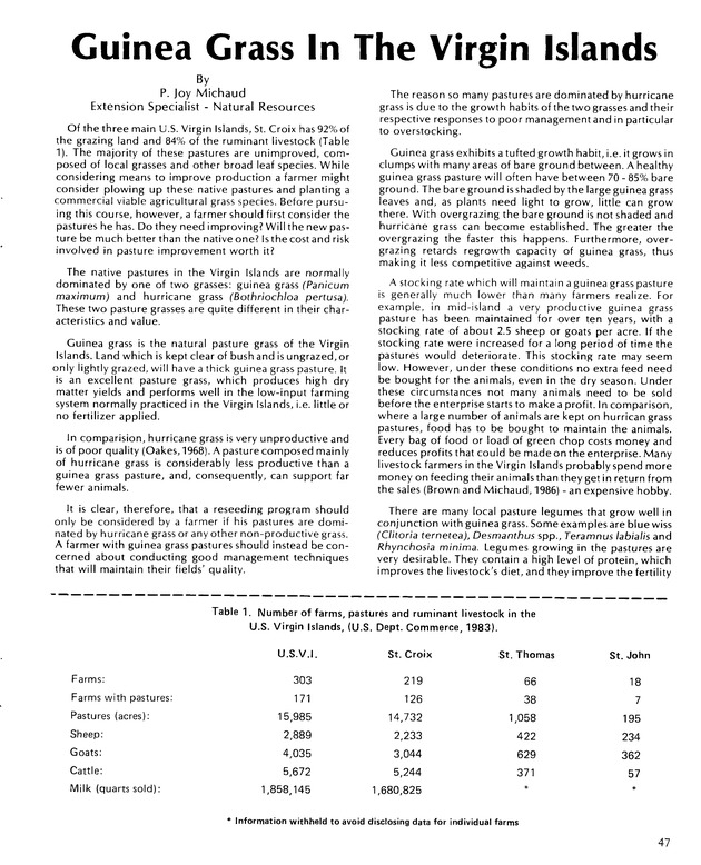 Virgin Islands  Agriculture and food fair 1987. - Page 48