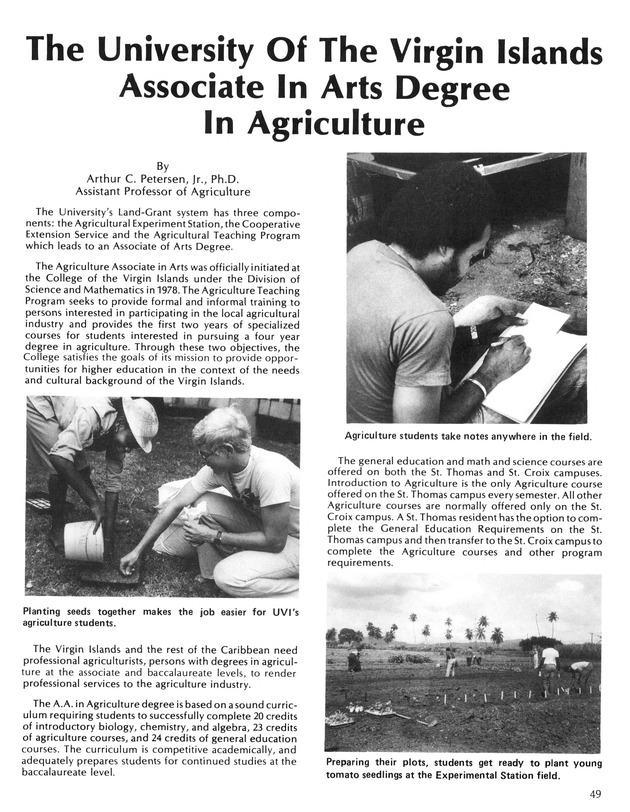 Virgin Islands  Agriculture and food fair 1987. - Page 50