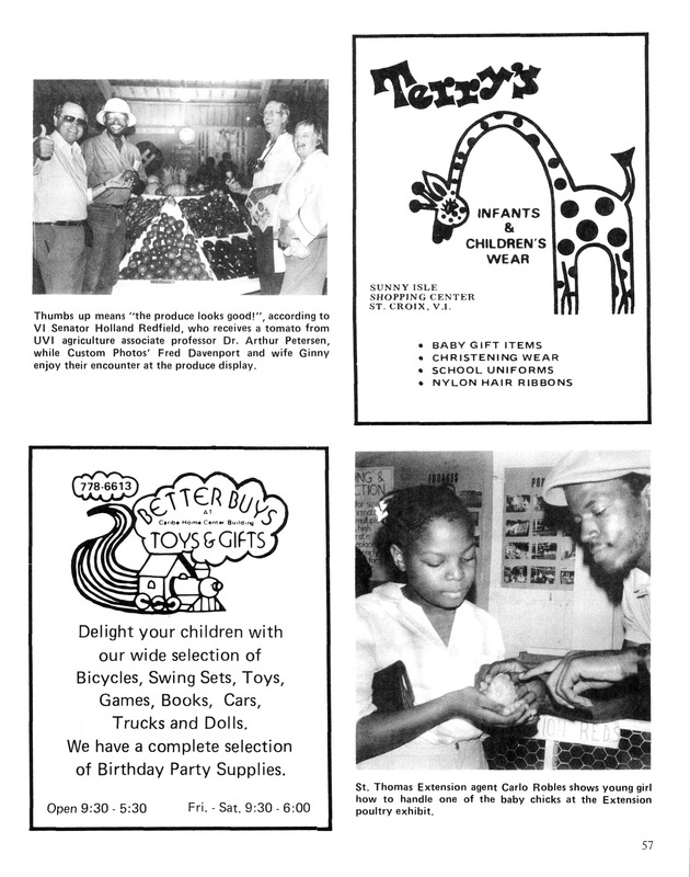 Virgin Islands  Agriculture and food fair 1987. - Page 58