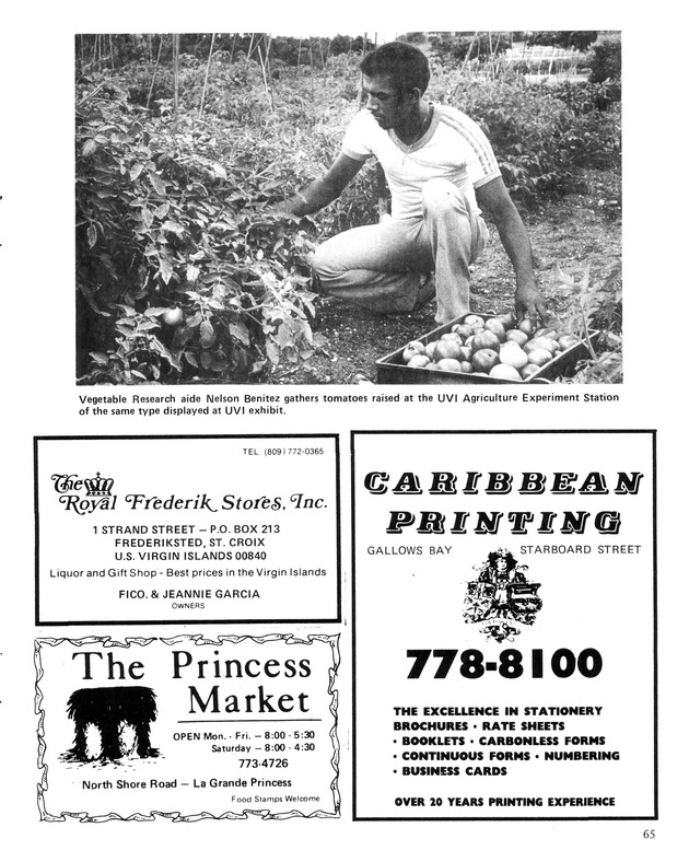 Virgin Islands  Agriculture and food fair 1987. - Page 66