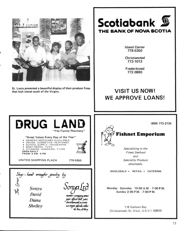 Virgin Islands  Agriculture and food fair 1987. - Page 74