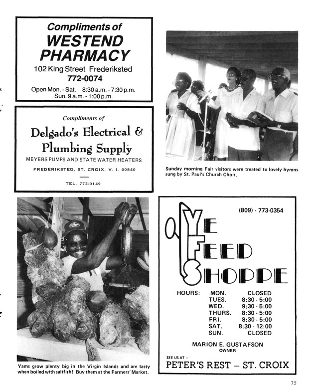 Virgin Islands  Agriculture and food fair 1987. - Page 76