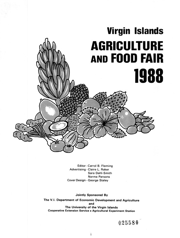 Virgin Islands Agriculture and food fair 1988. - Page 1