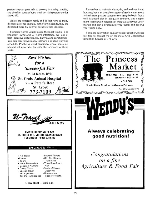 Virgin Islands Agriculture and food fair 1988. - Page 41