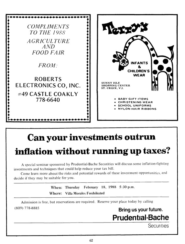 Virgin Islands Agriculture and food fair 1988. - Page 70