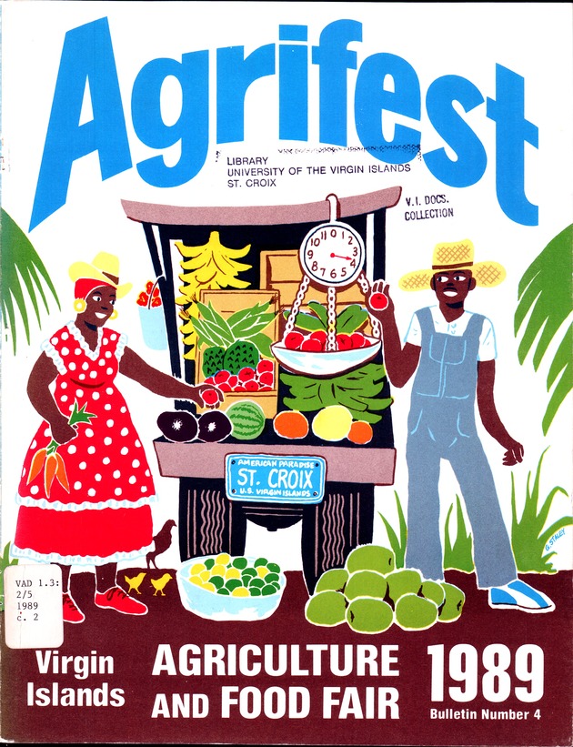 Agrifest : agriculture and food fair of St. Croix, Virgin Islands. 1989. - Front cover 1