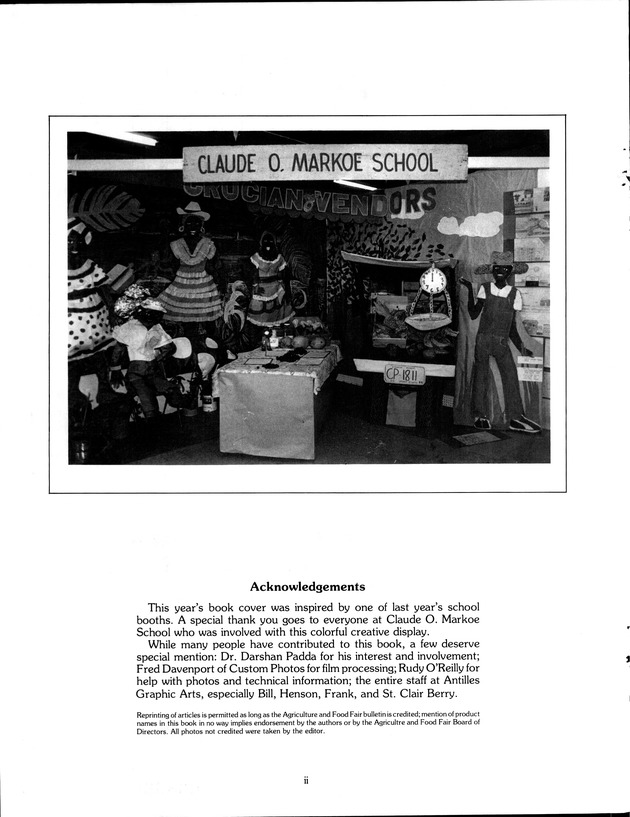 Agrifest : agriculture and food fair of St. Croix, Virgin Islands. 1989. - Page 2