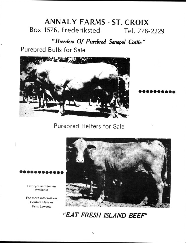 Agrifest : agriculture and food fair of St. Croix, Virgin Islands. 1989. - Page 13